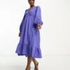 Nobody's Child Ammie Midi Dress In Periwinkle Blue For Women -Nobody’s Child Shop 204237033 1 periwinkleblue