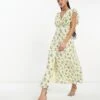 Nobody's Child Ruffle Midaxi Dress In Cream Floral For Women -Nobody’s Child Shop 204633252 1 creamfloral