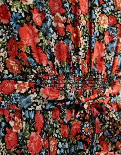 Nobody's Child Lou Balloon Sleeve Midi Dress In Ditsy Red Floral For Women Multi -Nobody’s Child Shop 205897424 3