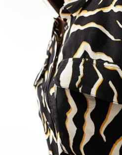 Nobody's Child Una Utility Shirt Co-ord In Zebra Print For Women Black -Nobody’s Child Shop 205897574 3