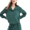 Nobody's Child Alma Shirt Co-ord In Green For Women