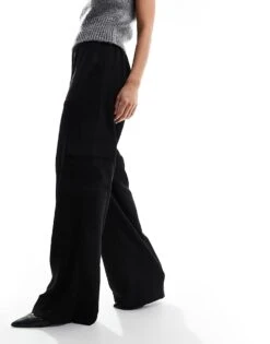 Nobody's Child Carrie Cargo Trouser In Black For Women