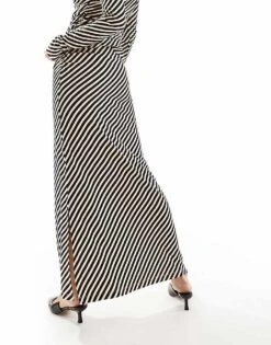 Nobody's Child Mason Midi Skirt Co-ord In Horizontal Stripe For Women Multi -Nobody’s Child Shop 205897875 3