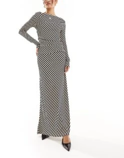 Nobody's Child Mason Midi Skirt Co-ord In Horizontal Stripe For Women Multi -Nobody’s Child Shop 205897875 4