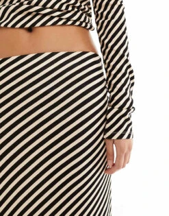 Nobody's Child Mason Midi Skirt Co-ord In Horizontal Stripe For Women Multi -Nobody’s Child Shop 205897875 5