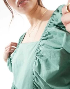 Nobody's Child Ruby Balloon Sleeve Midaxi Dress In Green For Women -Nobody’s Child Shop 206193058 4