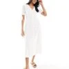 Nobody's Child Alexis Broderie Midi Dress In White For Women -Nobody’s Child Shop 206193123 1 white