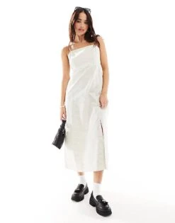 Nobody's Child Maddy Strappy Midi Dress In Cream Stripe For Women -Nobody’s Child Shop 206193171 1 creamstripe 1