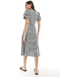 Nobody's Child Bertie Micro Gingham Midi Dress In Black And White For Women Black White Gingham 10 Nobody's Child Bertie Micro Gingham Midi Dress In Black And White For Women Black White Gingham -Nobody’s Child Shop 206193227 4