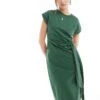 Nobody's Child Dakota Knit Detail Midi Dress In Green For Women -Nobody’s Child Shop 206213483 1 green