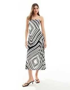 Nobody's Child Ruthie Cami Smock Dress In Geo Print For Women Multi