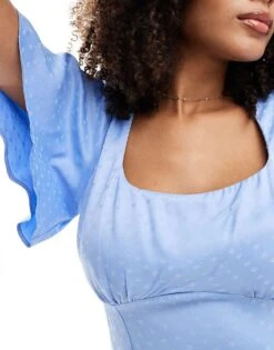 Nobody's Child Dee Dee Midi Dress In Blue For Women -Nobody’s Child Shop 206444161 4