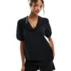 Nobody's Child Emmie Collar Blouse In Black For Women -Nobody’s Child Shop 206467475 1 black