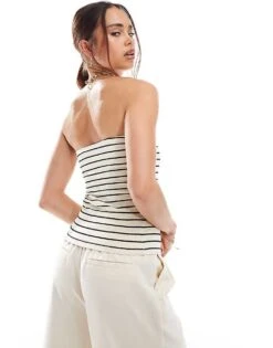 Nobody's Child Bandeau Top In Stripe For Women Multi -Nobody’s Child Shop 206671843 4