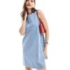 Nobody's Child Finsbury Scallop Mini Dress In Denim For Women Blue -Nobody’s Child Shop 206686596 1 blue