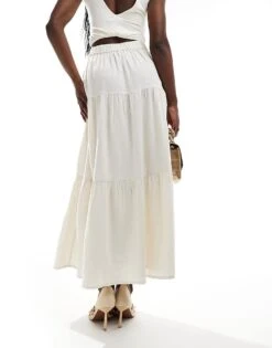 Nobody's Child Teri Maxi Skirt In Stone For Women -Nobody’s Child Shop 206701217 3