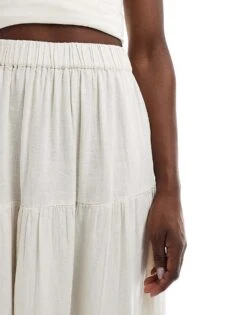 Nobody's Child Teri Maxi Skirt In Stone For Women -Nobody’s Child Shop 206701217 4