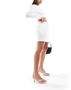 Nobody's Child Maggie Linen Mini Skirt In White For Women -Nobody’s Child Shop 206701234 5