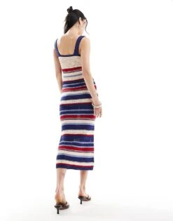 Nobody's Child Wide Neck Midi Dress In Stripe For Women Multi -Nobody’s Child Shop 206732131 4