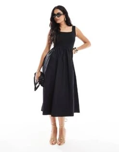Nobody's Child Colorado Midi Dress In Black For Women