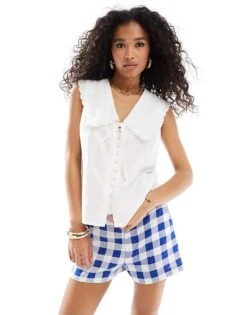 Nobody's Child Sleeveless Birdie Blouse In White For Women -Nobody’s Child Shop 206902651 1 white 1