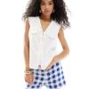 Nobody's Child Sleeveless Birdie Blouse In White For Women -Nobody’s Child Shop 206902651 1 white