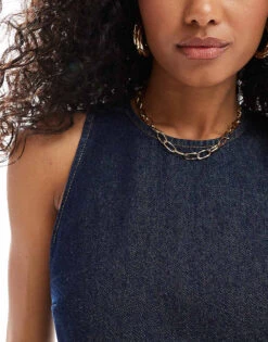 Nobody's Child Palermo Racer Denim Pinnie Dress For Women Blue -Nobody’s Child Shop 206922707 3