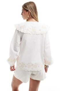 Nobody's Child Orchid Blouse In White For Women -Nobody’s Child Shop 206922710 4
