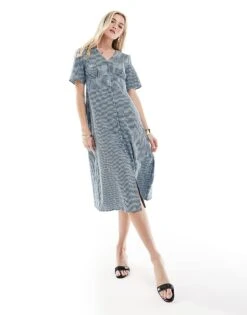 Nobody's Child Alexa Gingham Maxi Midi Dress In Blue For Women Multi -Nobody’s Child Shop 206922773 1 multi 1