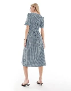 Nobody's Child Alexa Gingham Maxi Midi Dress In Blue For Women Multi -Nobody’s Child Shop 206922773 3