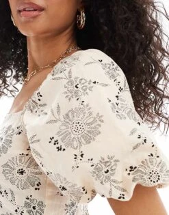 Nobody's Child Whitley Midaxi Dress In Cream Floral For Women -Nobody’s Child Shop 206922853 3