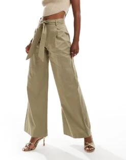 Nobody's Child Stevie Trouser In Green For Women -Nobody’s Child Shop 206922854 3