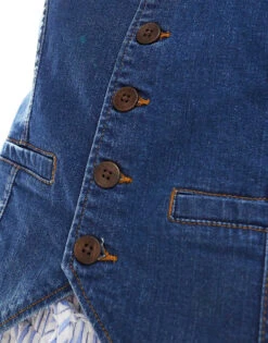 Nobody's Child Stockwell Denim Waistcoat In Blue For Women -Nobody’s Child Shop 206924203 3
