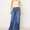 Nobody's Child 5 Pocket Denim Wide Leg Jeans In Mid Wash For Women Dark Blue -Nobody’s Child Shop 207142675 1 darkblue