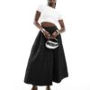 Nobody's Child Yasmina Maxi Skirt In Black For Women