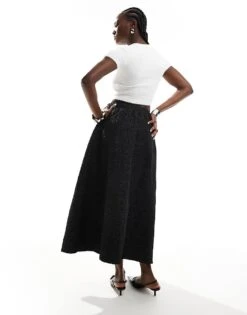 Nobody's Child Yasmina Maxi Skirt In Black For Women -Nobody’s Child Shop 207276013 4
