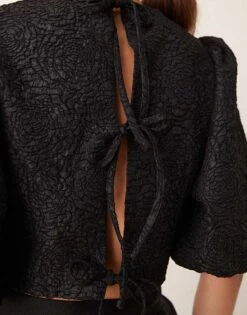 Nobody's Child Yasmina Structured Top In Black For Women -Nobody’s Child Shop 207276021 4