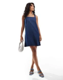 Nobody's Child Elger Denim Pinnie Dress In Blue For Women -Nobody’s Child Shop 207279462 2