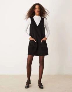 Nobody's Child Piper Denim Pinny Dress In Black For Women -Nobody’s Child Shop 207279463 3