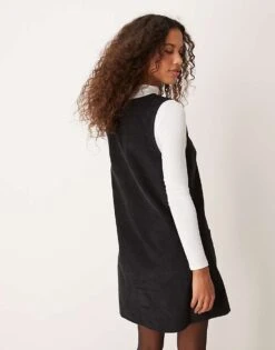 Nobody's Child Piper Denim Pinny Dress In Black For Women -Nobody’s Child Shop 207279463 4