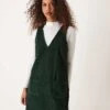 Nobody's Child Piper Pinny Mini Cord Dress In Green For Women -Nobody’s Child Shop 207279477 1 green