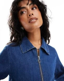 Nobody's Child Dalston Denim Jacket In Blue Co-ord For Women -Nobody’s Child Shop 207279488 3