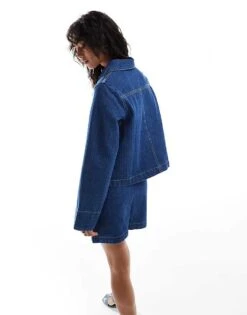 Nobody's Child Dalston Denim Jacket In Blue Co-ord For Women -Nobody’s Child Shop 207279488 4