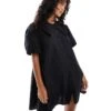 Nobody's Child Bridget Mini Shirt Dress In Black For Women -Nobody’s Child Shop 207280042 1 black