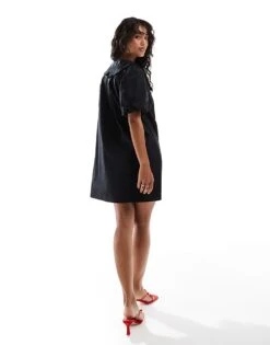 Nobody's Child Bridget Mini Shirt Dress In Black For Women -Nobody’s Child Shop 207280042 3
