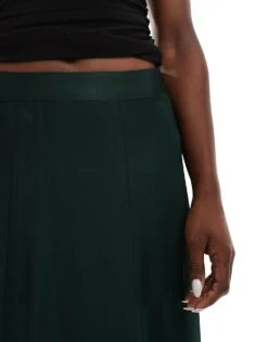 Nobody's Child Milo Satin Maxi Skirt In Green For Women -Nobody’s Child Shop 207280067 5
