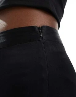 Nobody's Child Milo Satin Maxi Skirt In Black For Women -Nobody’s Child Shop 207280096 3