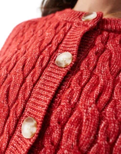 Nobody's Child Chunky Cardigan In Red For Women -Nobody’s Child Shop 207281630 4