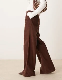 Nobody's Child Ava Cord Trousers In Brown For Women -Nobody’s Child Shop 207324251 3