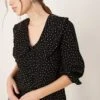 Nobody's Child Emmie Cord Blouse With Collar In Black Spot Print For Women Multi -Nobody’s Child Shop 207332500 1 multi